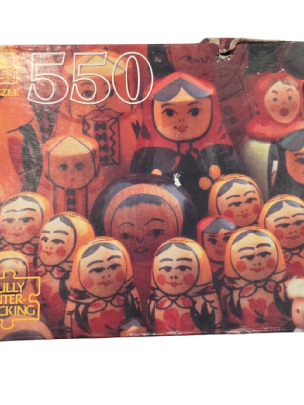 Vintage 550-piece "Stacking Dolls" jigsaw puzzle by Golden